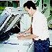 Operator at high-speed copier